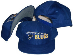 Vintage St. Louis Blues 1990s Logo 7 Snapback Hat / Cap - NWT
